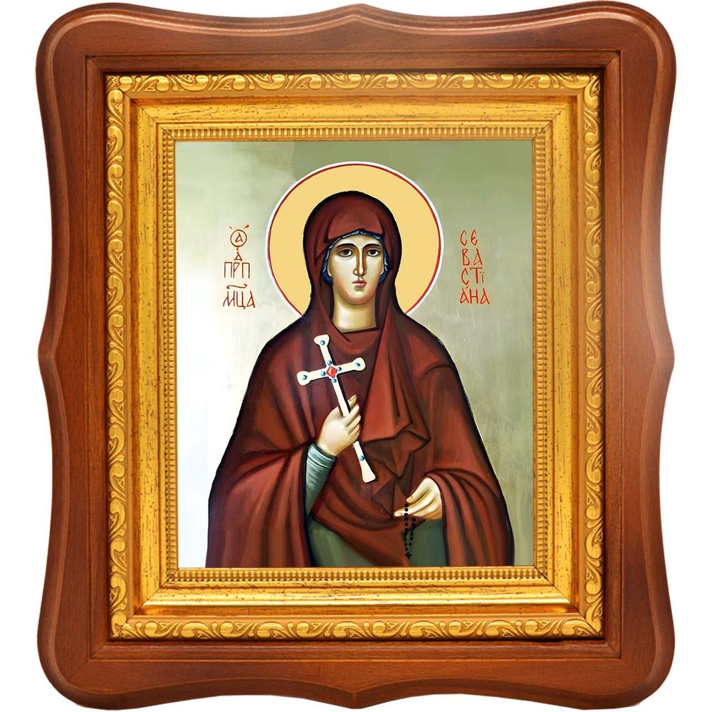 Севастиана Агеева-Зуева преподобномученица. Икона на холсте.