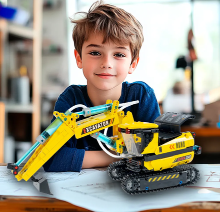 Робототехника конструктор Гидравлическая машина ЭКСКАВАТОР