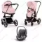 Детская коляска Cybex Priam IV 3 в 1 Peach Pink шасси Chrome Black