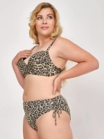 купальник большие размеры для бассейна леопардовый