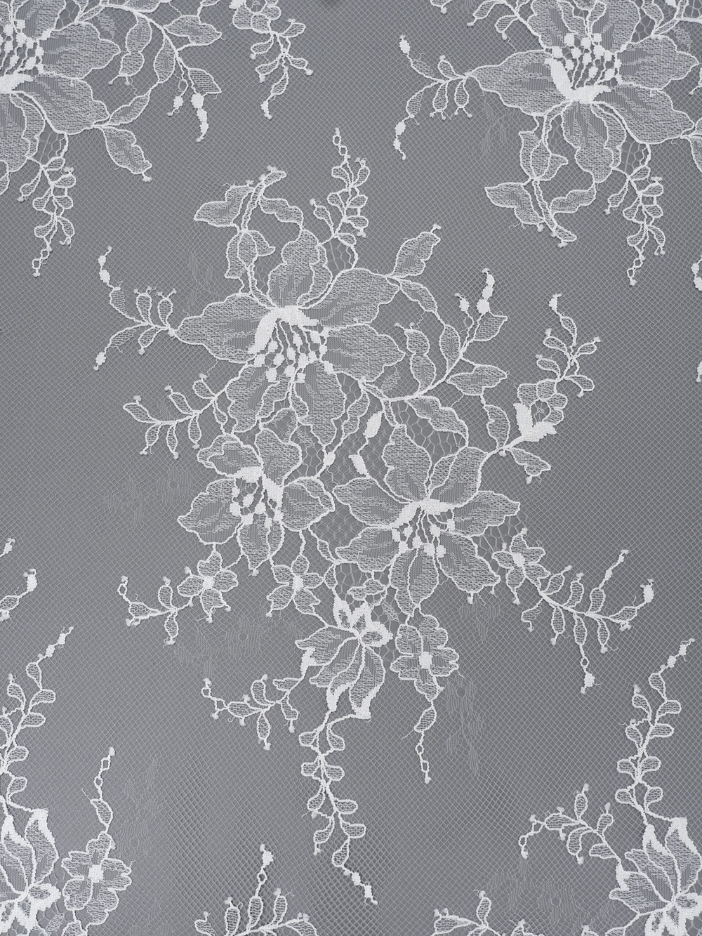 Кружевное полотно теплое белое неэластичное 145 см