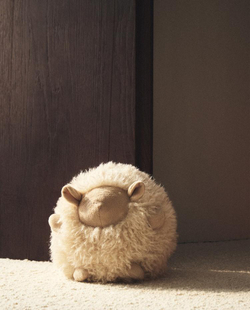 ZARA HOME НОВОГОДНИЙ ОГРАНИЧИТЕЛЬ ДЛЯ ДВЕРИ «ОВЕЧКА», ЭКРЮ