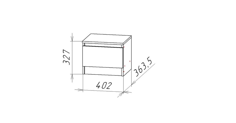 Ницца 12 Тумба прикроватная (ЦРК.НЦ.12)