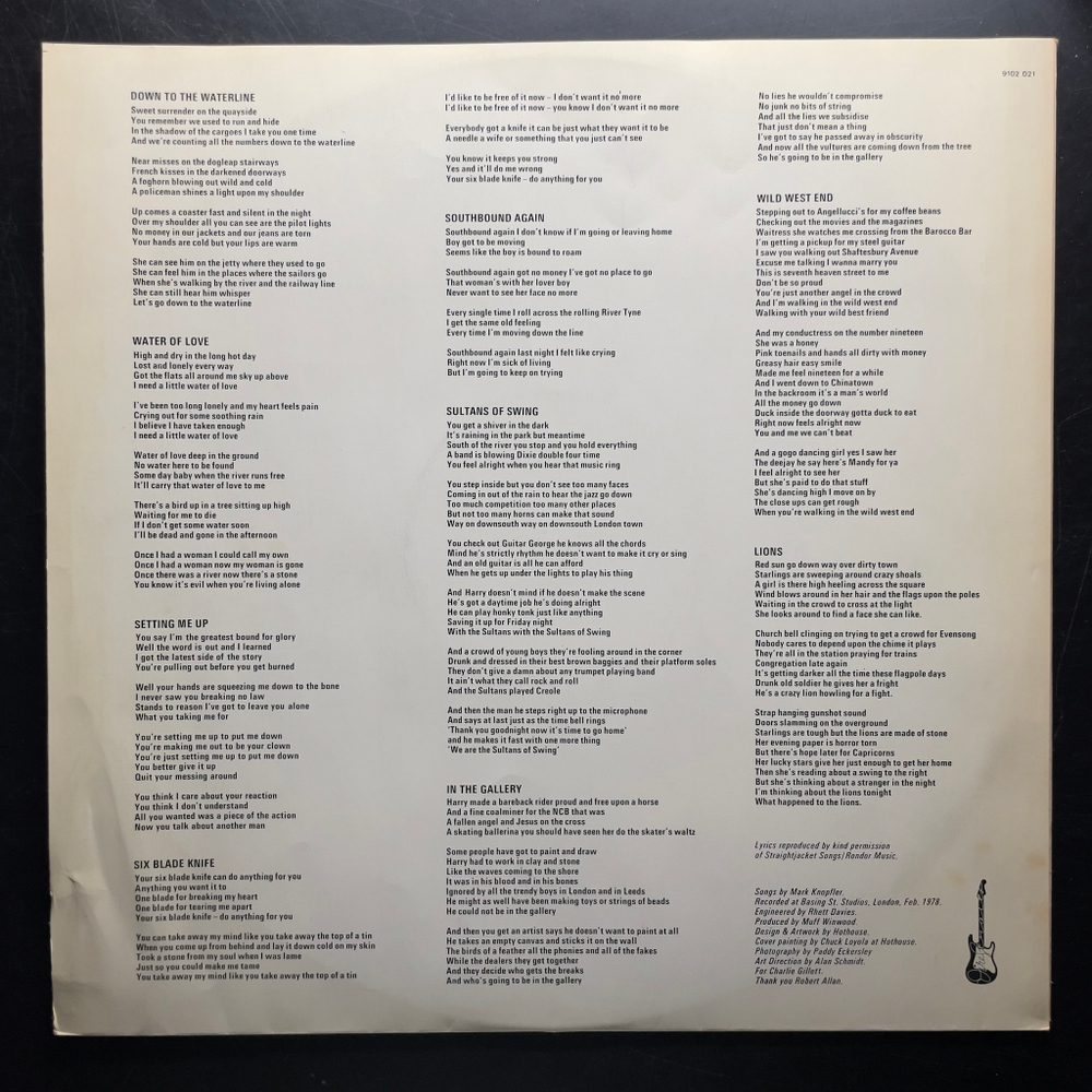 Dire Straits ‎– Dire Straits (Англия 1978г.)