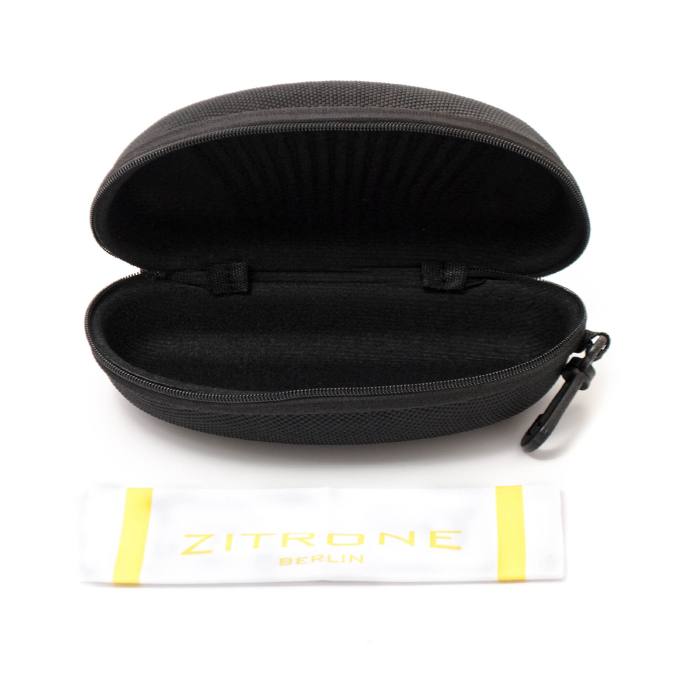 Солнцезащитные очки ZITRONE SUN 06-010 18 круглые черные матовые