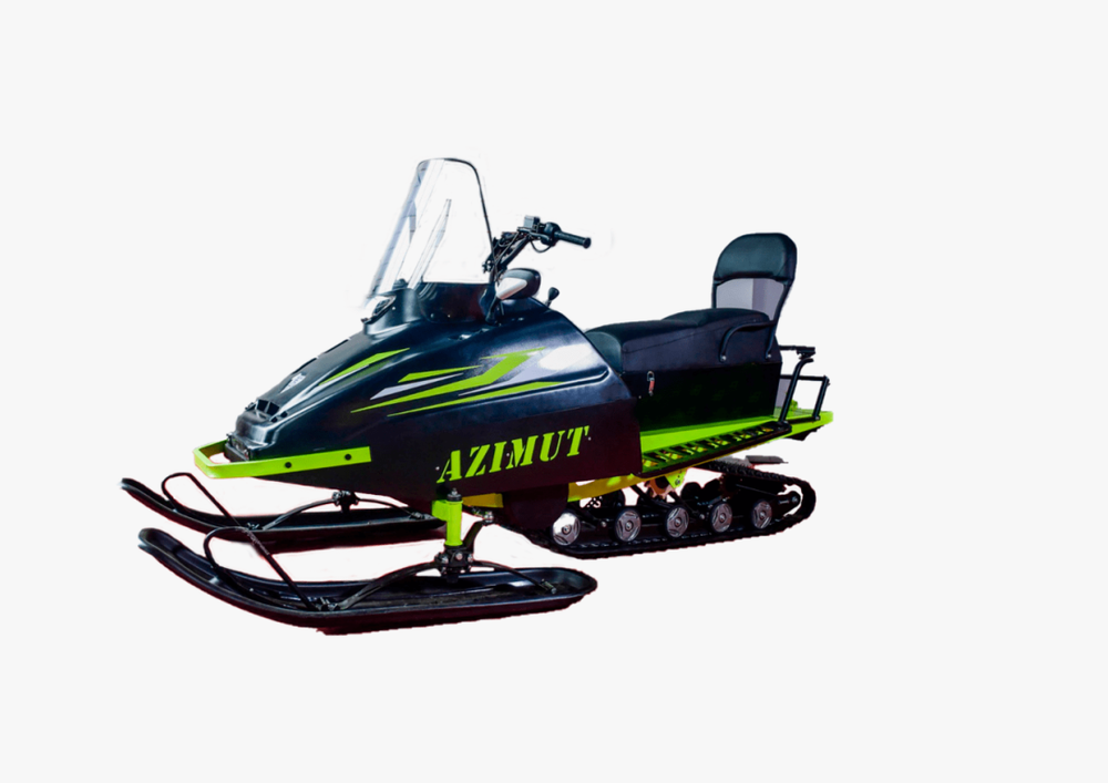 Миниснегоход Бурлак Азимут 20 л.с. , эл.запуск, реверс, тормоз гидравл, капот черный