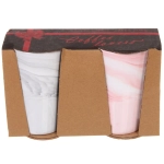 Кружка керамическая 400мл в наборе 2шт «Мрамор», высокая