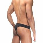 Трусы мужские тонги черные с застежкой La Blinque LB15006