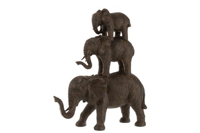 Декор "Слоны" 33x32x40см