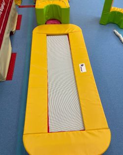 Батутная мини-дорожка - гнутая рама (овальный профиль) - коммерческая сетка