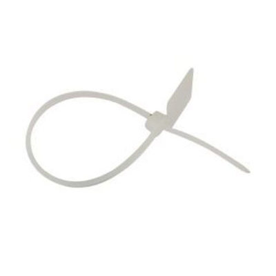 Хомут с площадкой под маркер нейлоновый 100x2,5мм белый (100 шт/уп) REXANT