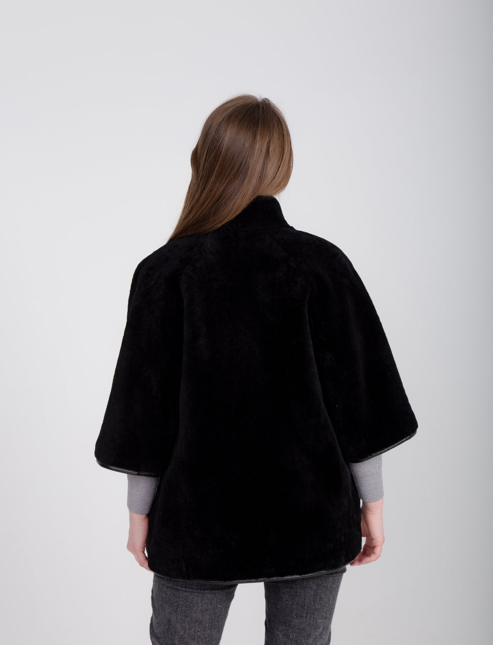 Женский Жилет удлиненный из овчины