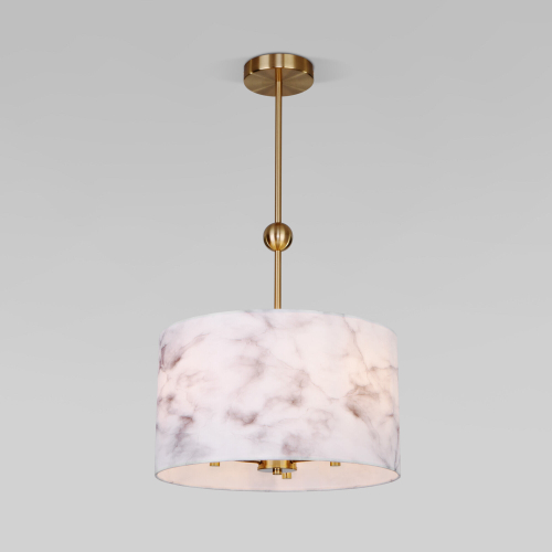 Потолочный светильник с тканевыми абажурами 60174/3 латунь