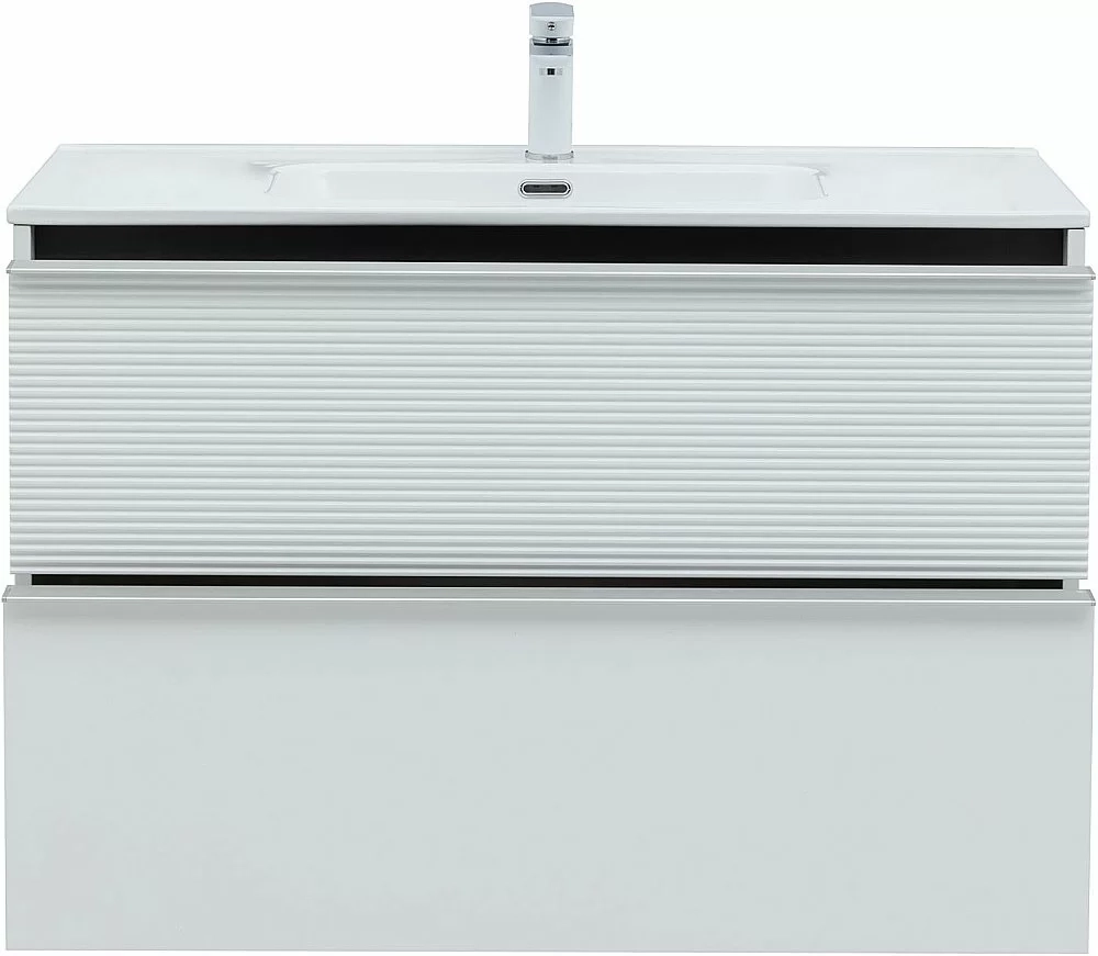Тумба с раковиной Aquanet Вита 330474 100 белый матовый