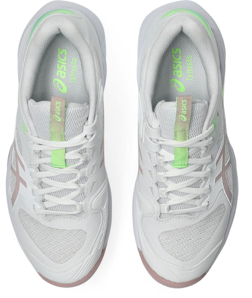 Женские теннисные кроссовки Asics Solution Speed FF 4 Clay - white/morganite