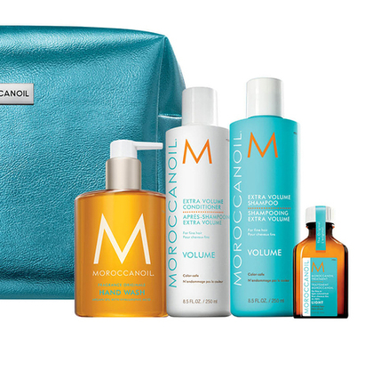 Праздничный набор 2025 Объем Moroccanoil (шампунь+кондиционер+масло +жидкое мыло)