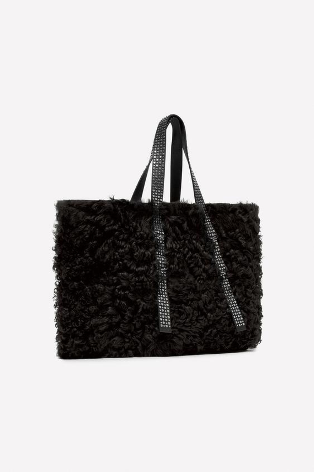 ZARA Х LUDOVIC DE SAINT SERNIN КОЖАНАЯ СУМКА-ШОППЕР, ШОКОЛАДНЫЙ