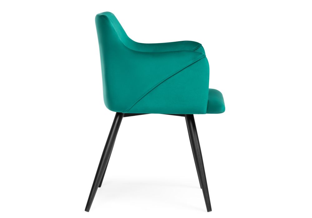 Стул на металлокаркасе Эджелл зеленый / черный