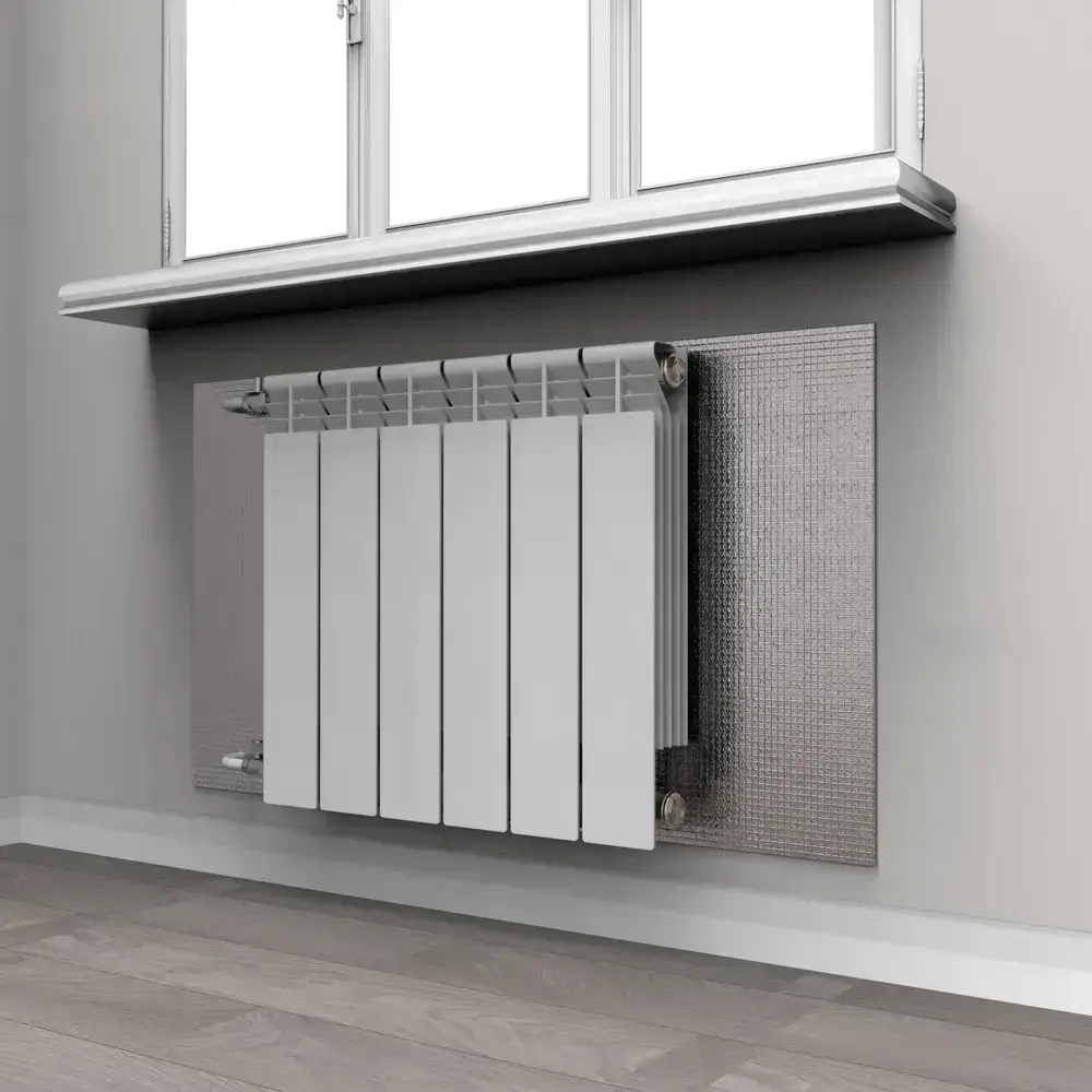 Экран универсальный теплоотражающий с алюминиевым покрытием. Этикетка с лицевой стороны!