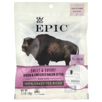 Epic Bar, Bites, бизон и незасоленный бекон, сладкий и пикантный, 70 г (2,5 унции)