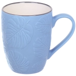 Кружка керамическая 350мл «Папоротник», микс цветов