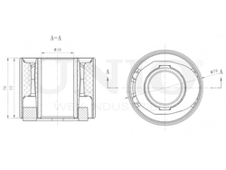 Сайлентблок задний переднего нижнего рычага UNIO RMP-20509