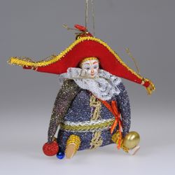 Елочная игрушка Клоун в большой шляпе