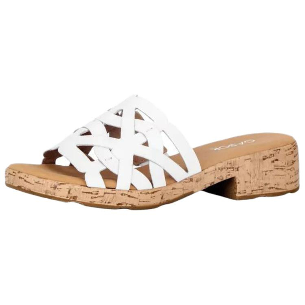 Gabor Slide Slippers Women"s White