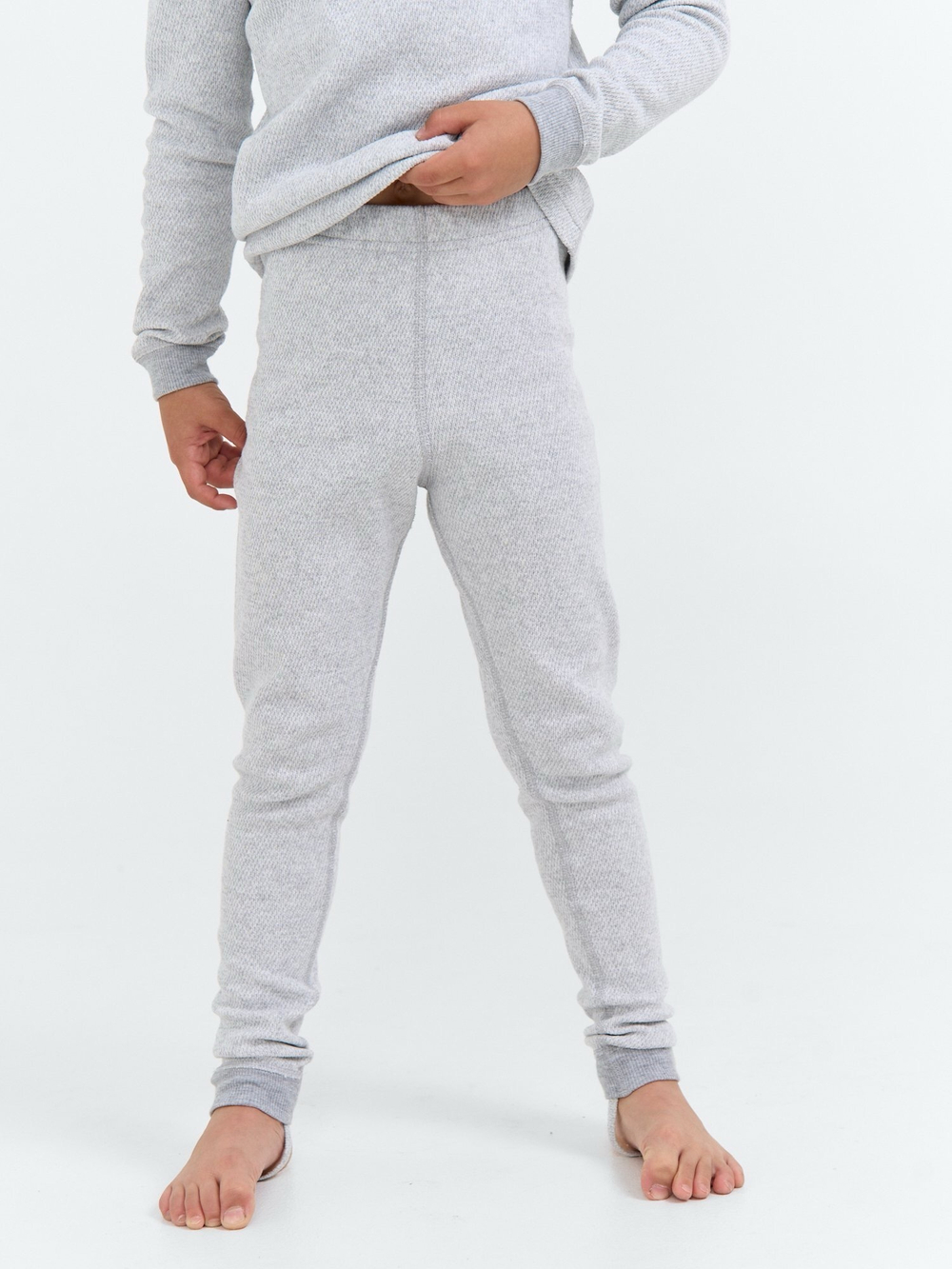 Термобельё джемпер и брюки, Серый меланж