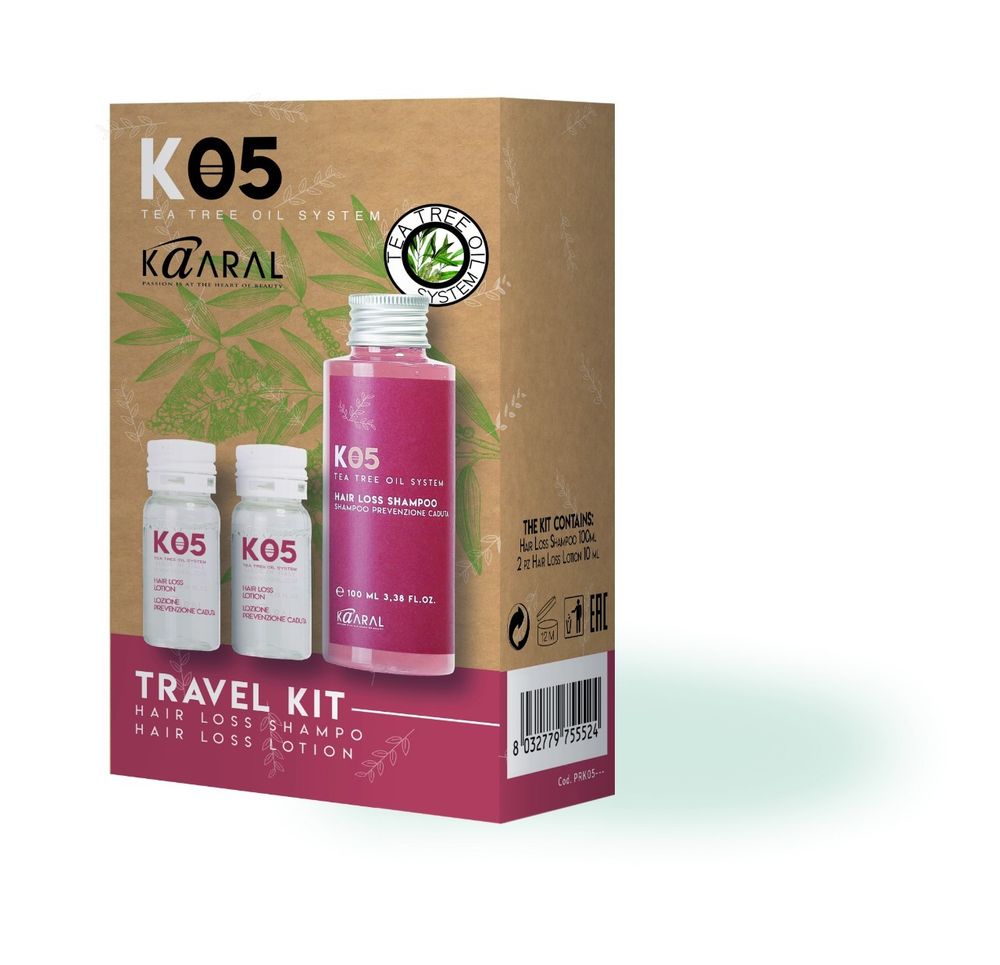 Набор KAARAL K05 Hair Loss Travel Kit Shampoo &amp; Lotion против выпадения волос (шампунь 100 мл. + лосьон 2*10 мл.)