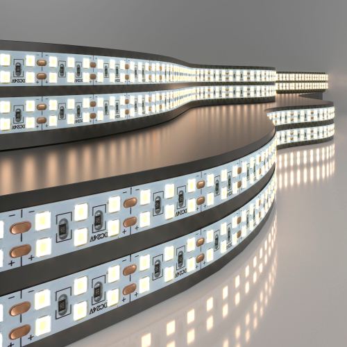 Лента светодиодная 240LED 18W IP20 двухрядная 4200К дневной белый 2835 24V 240Led 18W IP20