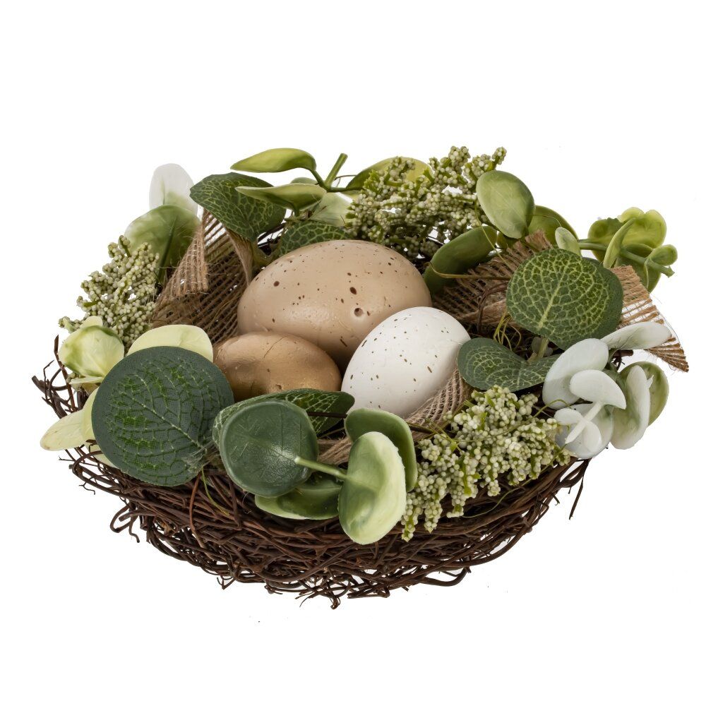 GAEM Изделие декоративное "Гнездо пасхальное", L16 W16 H9 см