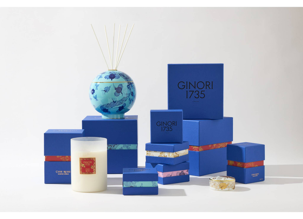 Свеча ароматическая Richard Ginori Oriente Italiano Iris, 17 см
