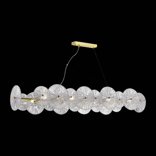 SL1657.213.08 Люстра подвесная ST-Luce Золотистый/Прозрачный E14 8*40W FLERO