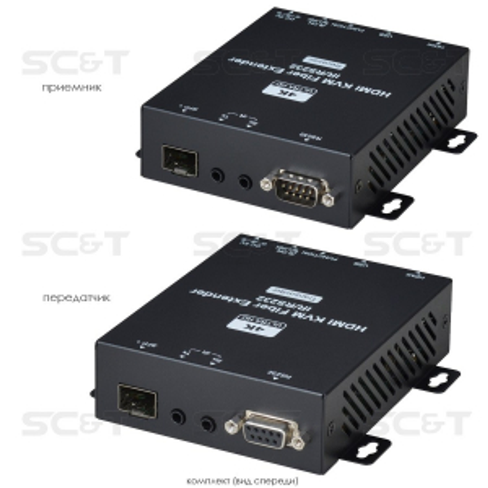 HE01F-4K6G-KS Комплект для передачи HDMI и сигналов USB/RS232/ИК управления по оптоволоконному кабелю