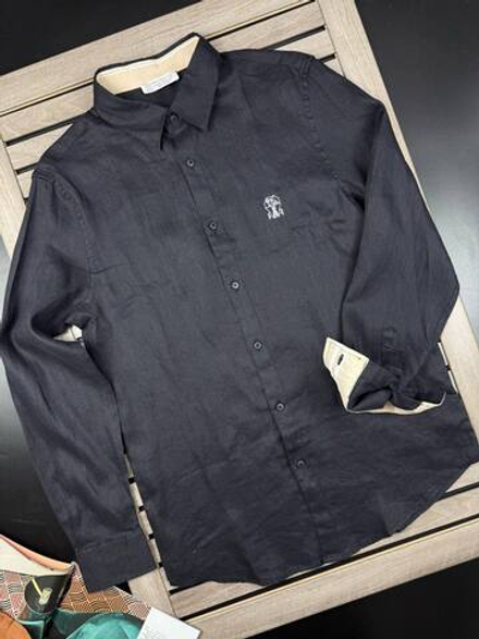 Льняная рубашка Brunello Cucinelli