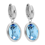 Серьги Qudo Creole TIVOLA small S aquamarine 310515 BL/S