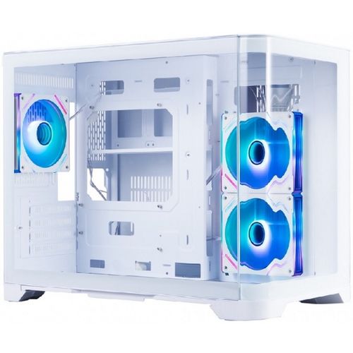 Корпус Mini-Tower 1STPLAYER UVIEW UV6 ARGB, Micro-ATX, белый (UV6-WH-2FC7R-W-1FC7-W)