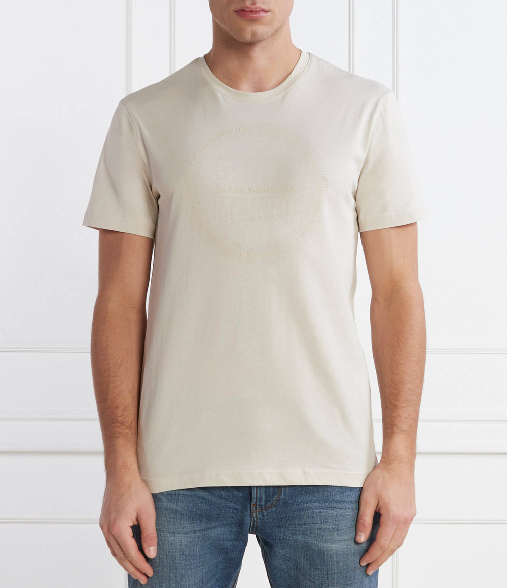 Футболка EA7 - бежевый(3DPT39 PJTJZ)