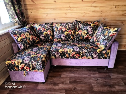 Угловой диван "Роза" (еврокнижка)