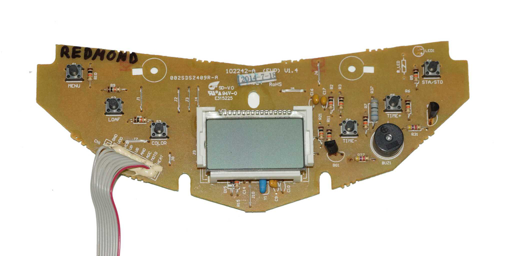 RBM-M1902-PU (102242-A) плата управления для хлебопечки Redmond RBM-M1902