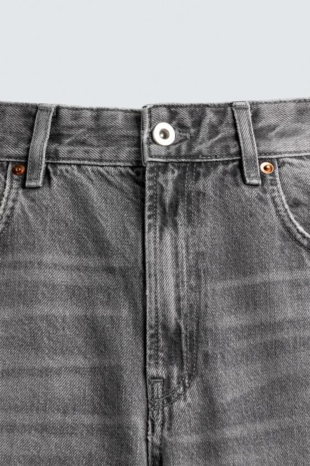 ZARA ДЖИНСЫ FLARE FIT, СЕРЫЙ