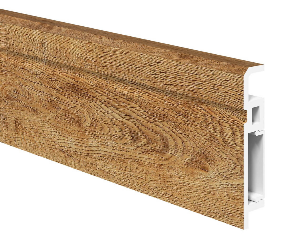 Напольный плинтус ПВХ Foresta Aviv Дуб Робуста FA 005 2000х70х13 мм