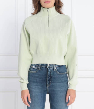 Свитер HALF ZIP CALVIN KLEIN JEANS - мятный(J20J221967)