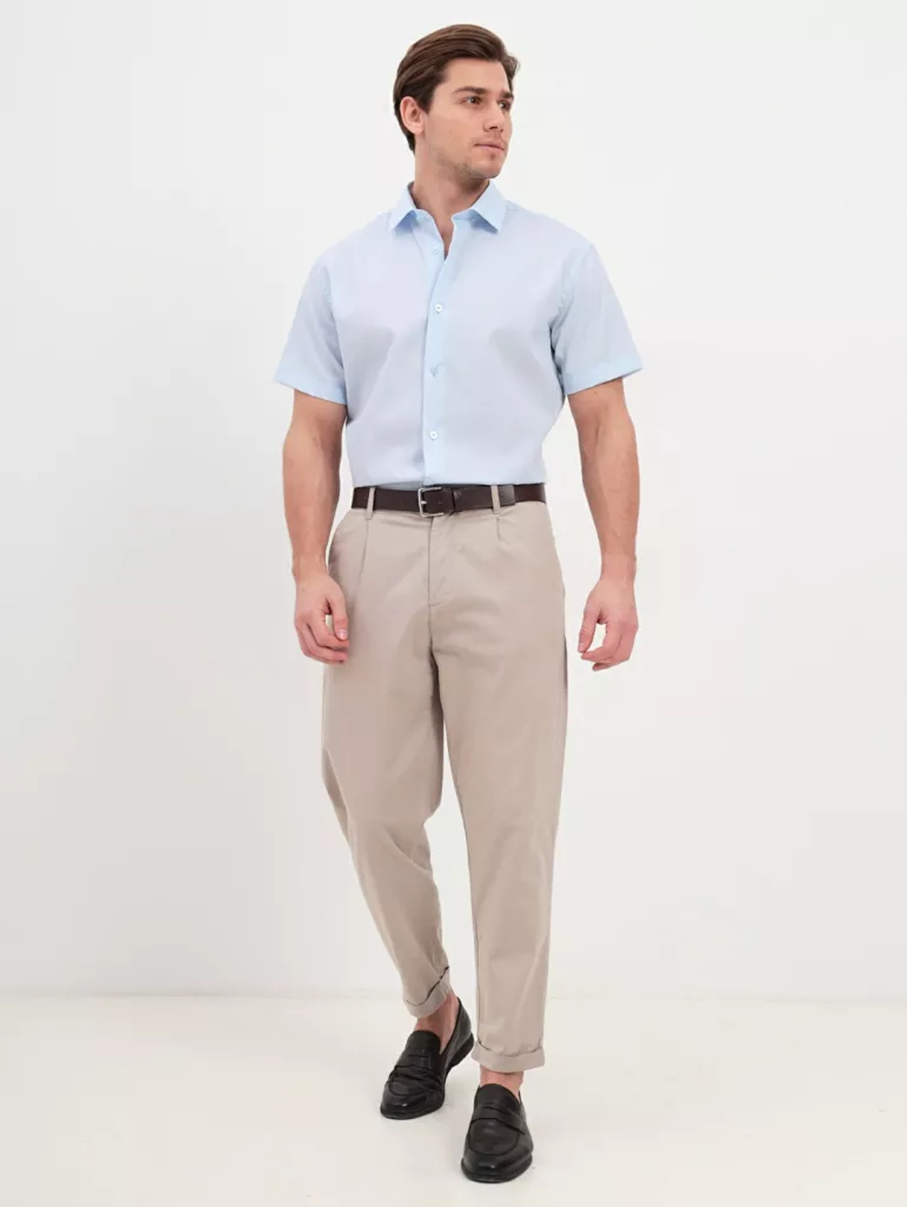Сорочка GREG Regular fit 210/201/4290/Z "Однотон с отделкой. Non Iron"