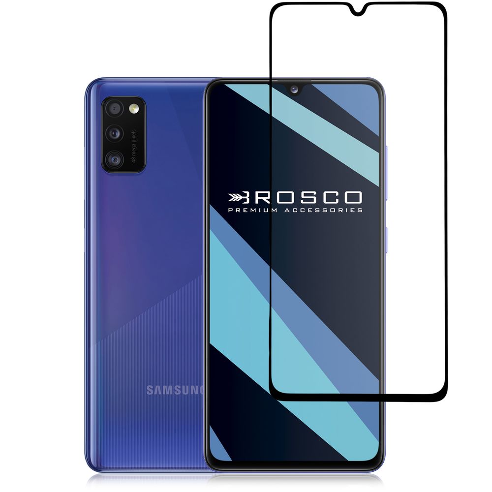 Защитное стекло ROSCO для Samsung Galaxy A41 оптом (арт. SS-A41-FSP-GLASS-BLACK)