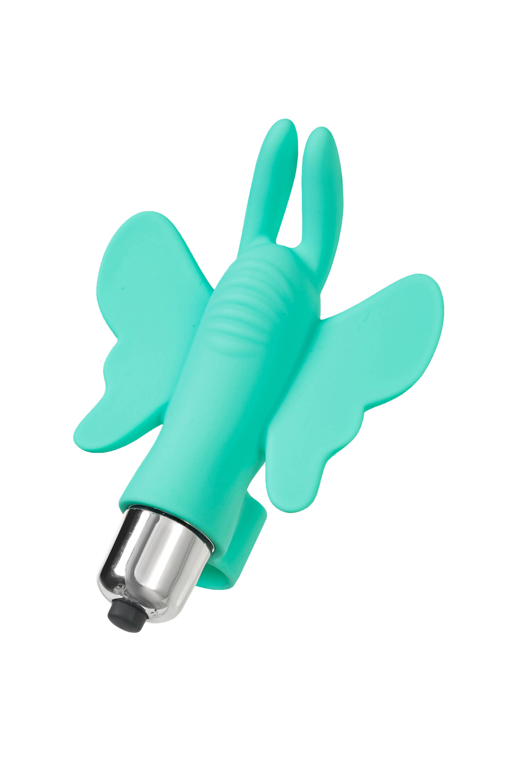 Вибронасадка-бабочка на палец Eromantica мятная 10 см