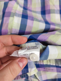 Рубашка Ostin в яркую клетку 46 размер