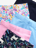 Легинсы для девочки Next K91-388, 5 шт., Розовый, Голубой, Синий