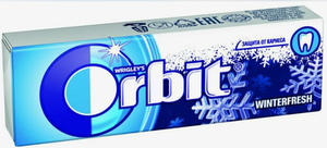 ЖЕВАТЕЛЬНАЯ РЕЗИНКА ORBIT WINTER FRESH 13.6ГР